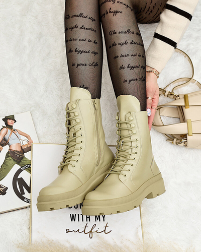 Royalfashion Eko ādas sieviešu bagger zābaki Vederme