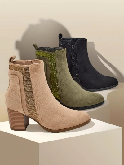 Royalfashion Women's heeled ankle boots Venotto