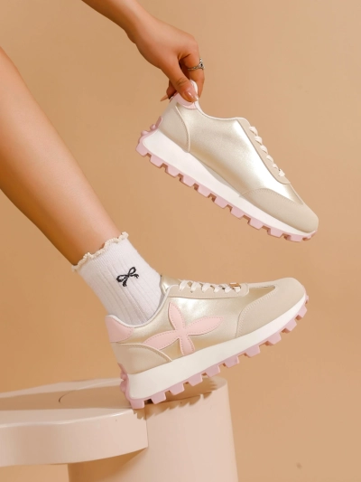 Royalfashion Women's sporty sneakers on a thicker sole Aloqa