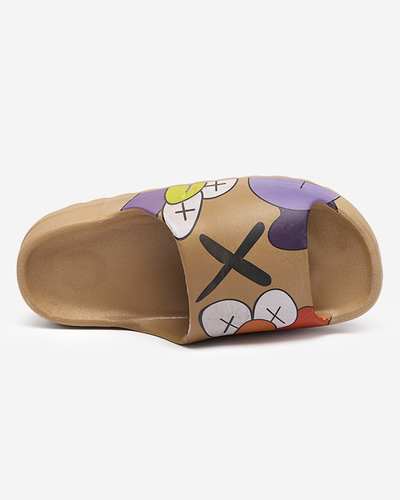 Royalfashion Gold-brown women's Elmino flip-flops