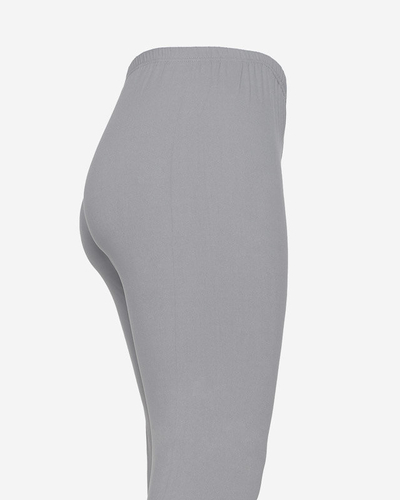 Gray women's bamboo leggings PLUS SIZE - Clothing