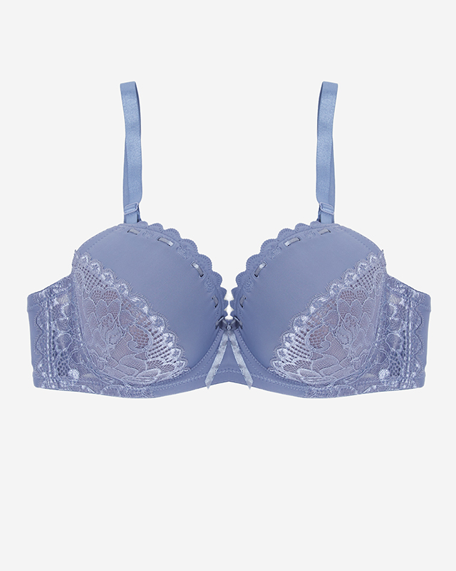 Purple padded bra with lace - Underwear