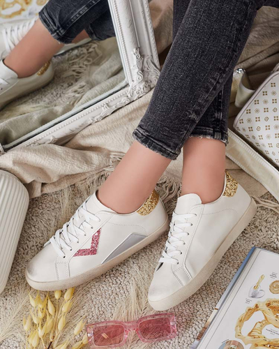 Royalfashion Women's sporty sneakers with embellishments Ginn