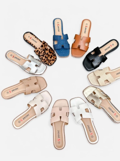 Royalfashion Women's flat-soled sandals Eval