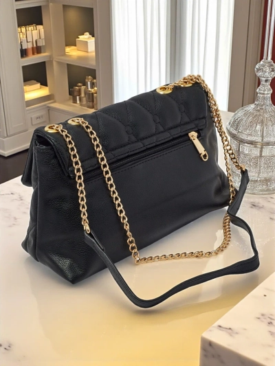 Small Quilted Frost Ember Eco-Leather Handbag