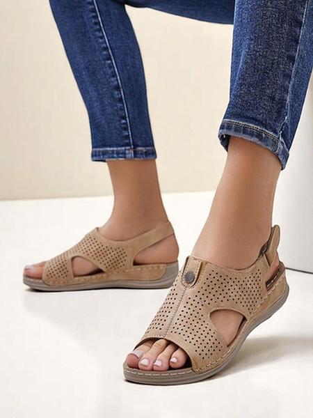 Royalfashion sieviešu perforētās sandales Leminni