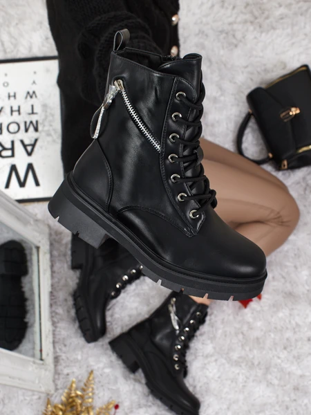 Women's Kassira Worker Boots with Embellishments