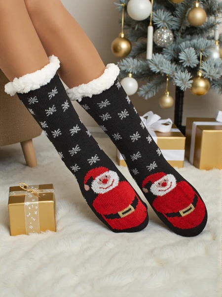 SnuggleJoy Festive Fleece Socks