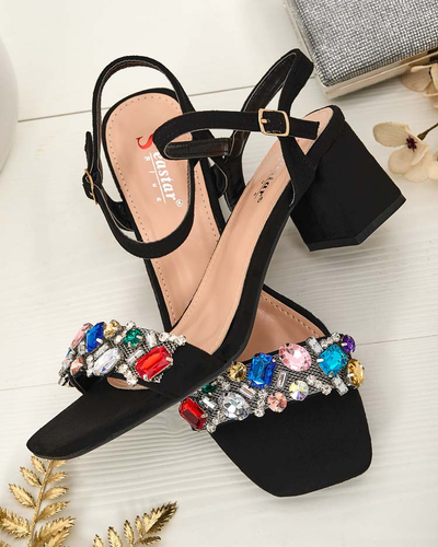 Royalfashion Женские сандалии на стойке с кристаллами Osdar