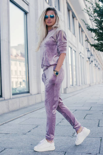 Violet women's tracksuit set - Clothing