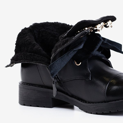 Black bags with Havelte decorations - Footwear