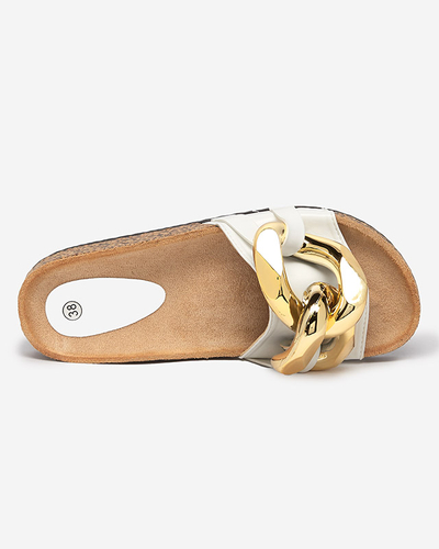 Sieviešu baltas čības ar Sofig-Footwear apdari