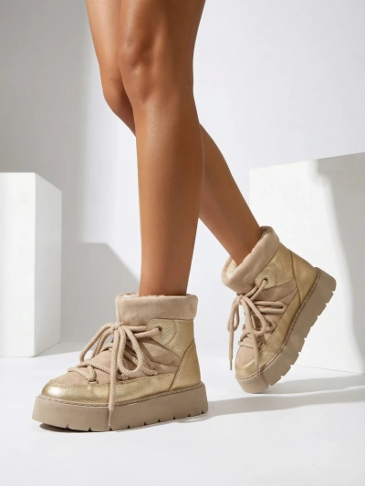 Royalfashion Sieviešu aukstuma zābaki ar šnirpiem, modelis Iniuc