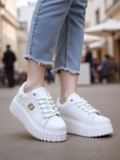 Royalfashion Women's Platform Sneakers Zolio