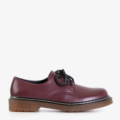 OUTLET Maroon women's shoes from Shulli - Footwear