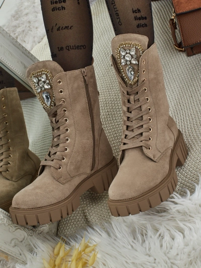 Royalfashion Women's High Suboo Worker Boots