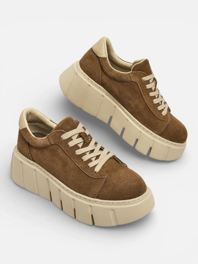 Sportowe sneakersy damskie ze skóry naturalnej Eller