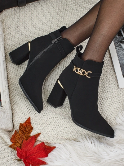 Naiste öko-seemisnahast kõrge kontsaga poolsaapad Ostirena