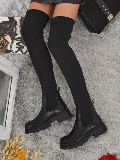 Long lavli slip-on kozaki Orlina