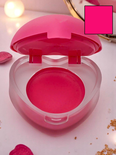 2-in-1 lūpu krāsa un vaigu sārtums sirds formas trauciņā Magenta
