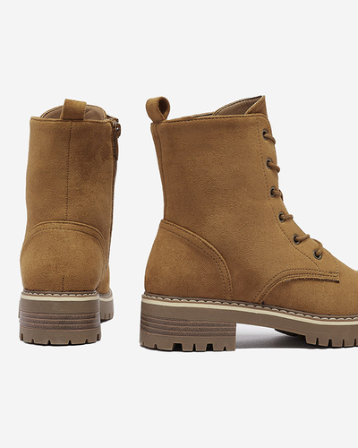 Brown women's trapper boots Priviea - Footwear