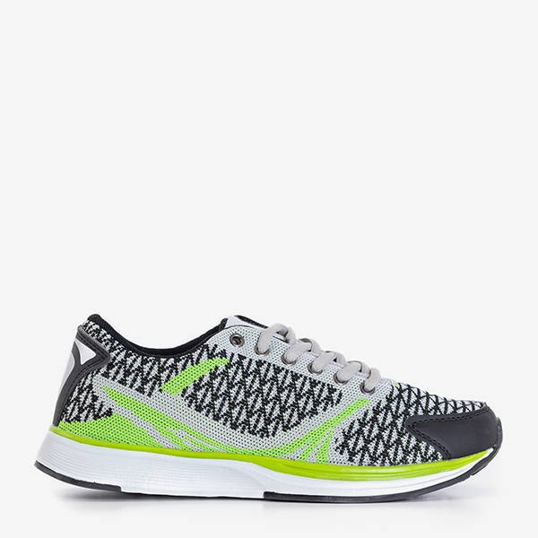 Light gray women's sports shoes with patterns Edgar - Footwear