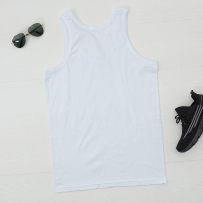 White men's sleeveless T-shirt - Clothing