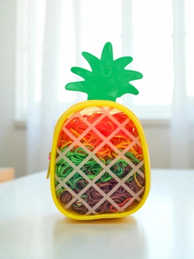 Royalfashion Miltifargede silikongummistrikker Ananas