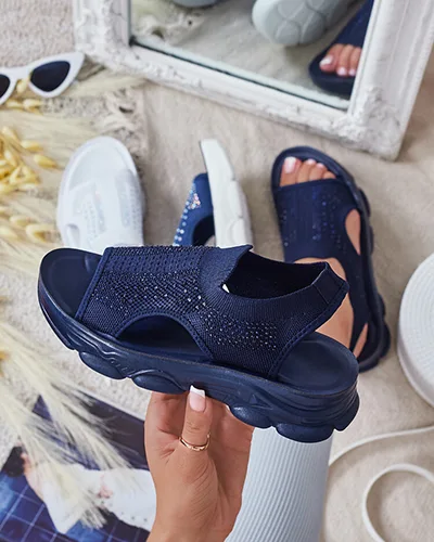 Royalfashion Sieviešu sandales ar Volin virsmu