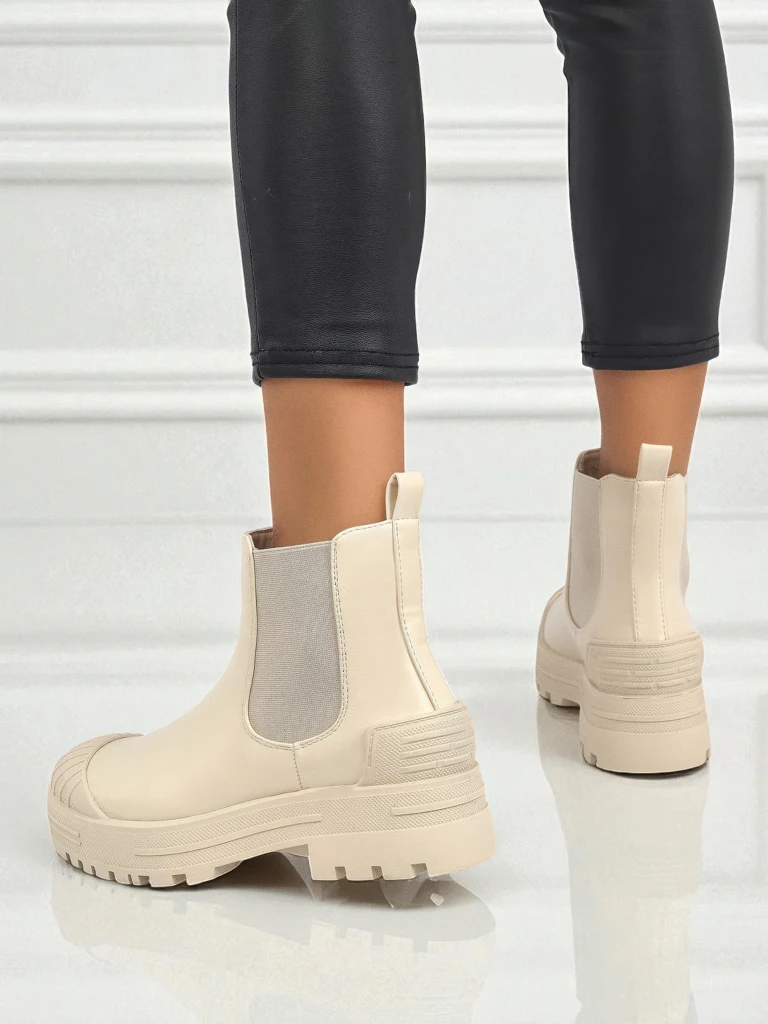 Amber Veil Platform Ankle Boots