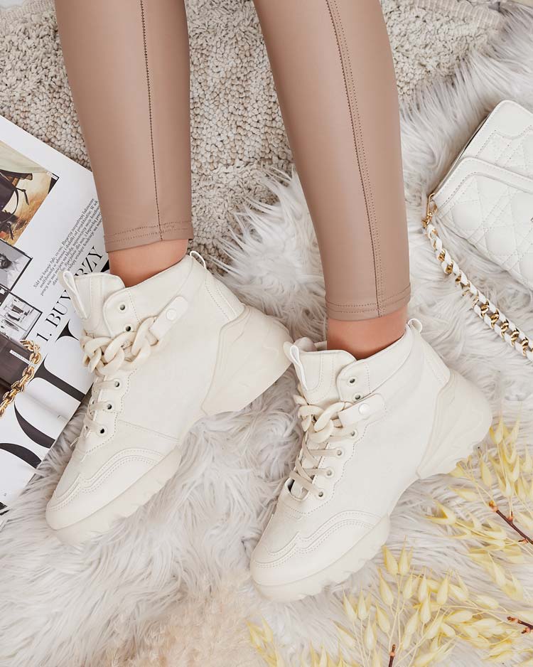 Royalfashion Women's Sports High Sneakers Bullaro