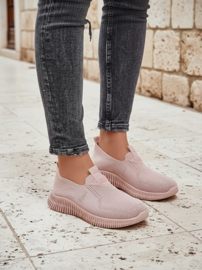 Royalfashion Women's Fabric Sport Slip-on Shoes Serra