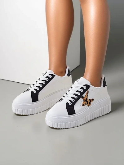 Royalfashion Women's platform sports sneakers Elin