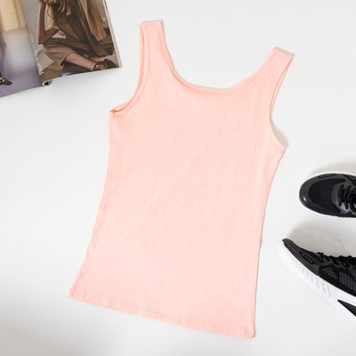 Светло-розовая женская майка