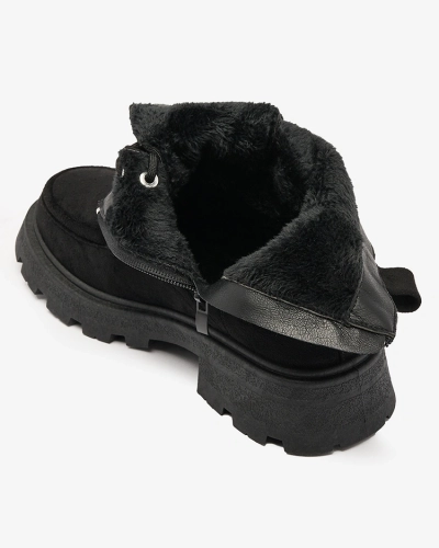 Royalfashion Black women's Oroccar lace-up boots