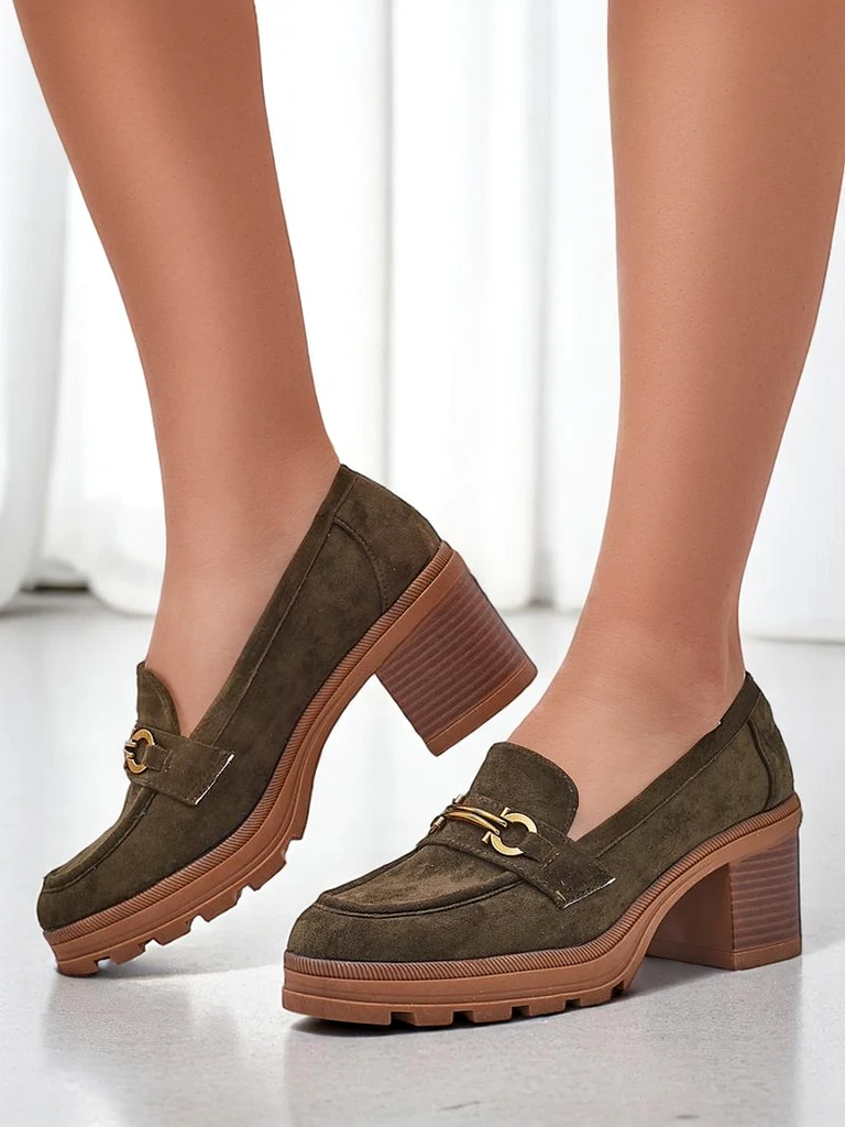 Royalfashion Женские туфли-мокасины на каблуке Tollinge