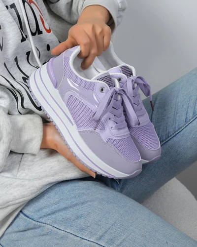 Royalfashion Women's sporty platform sneakers Revided