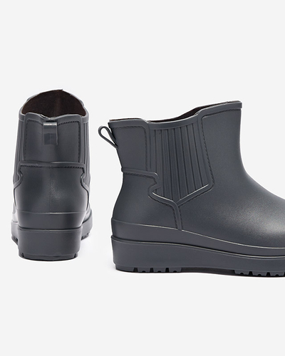 Gray matte women's wellingtons Neriva - Footwear