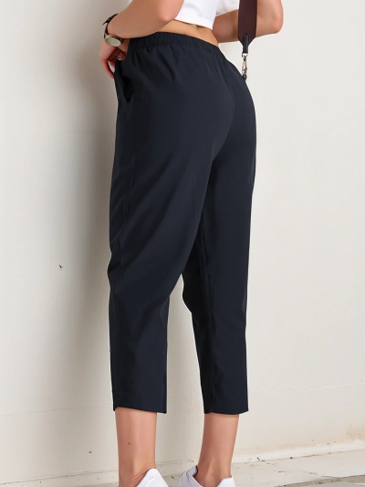Royalfashion Simple women's fabric trousers 7/8