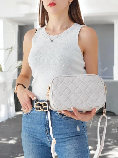 Royalfashion Small quilted women's handbag made of eco leather