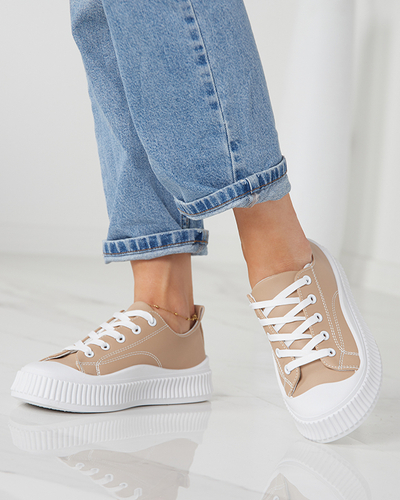 Khaki women's sports shoes Kerisso sneakers - Footwear