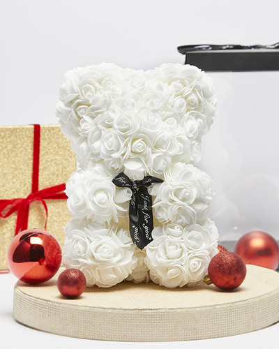 White rose teddy bear - Accessories