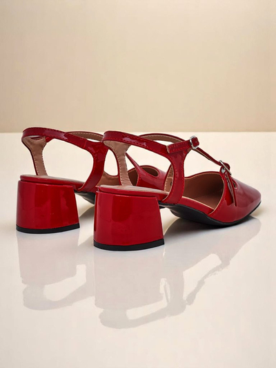 Royal Fashion Women's Lolita Low-Heeled Pumps with Decorative Straps
