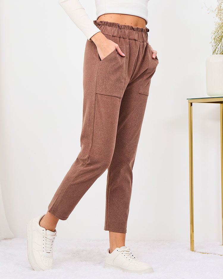 Classic women's pink sweatpants - Clothing