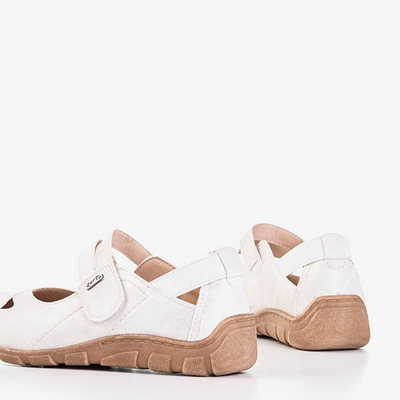 Women's white low cut Perte shoes - Footwear