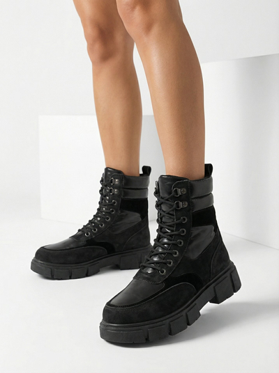 Melni sieviešu zābaki Kasemi- Footwear