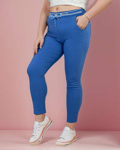 Royalfashion Sieviešu auduma bikses PLUS SIZE