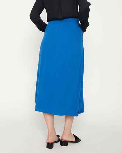 Ladies 'blue calf-length skirt - Clothing