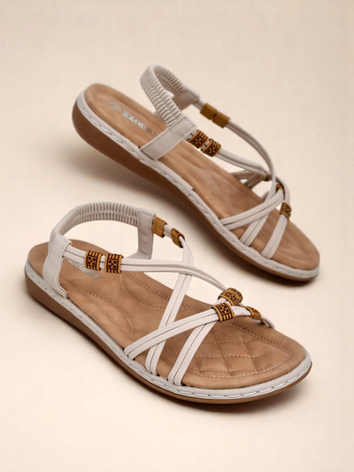 Nā kāmaʻa kāmaʻa wahine Royalfashion Aelia beige i hana ʻia i ka ʻili ecological