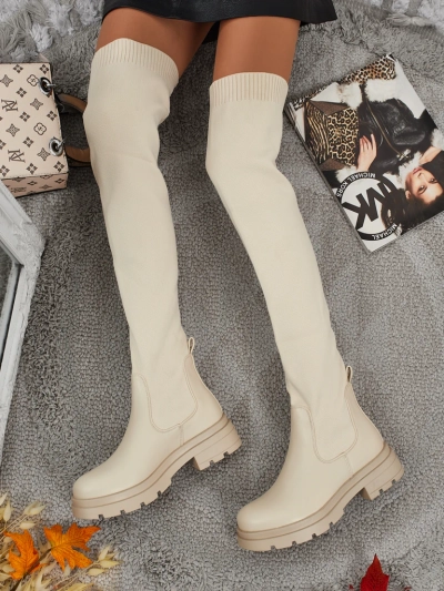 Long lavli slip-on kozaki Orlina